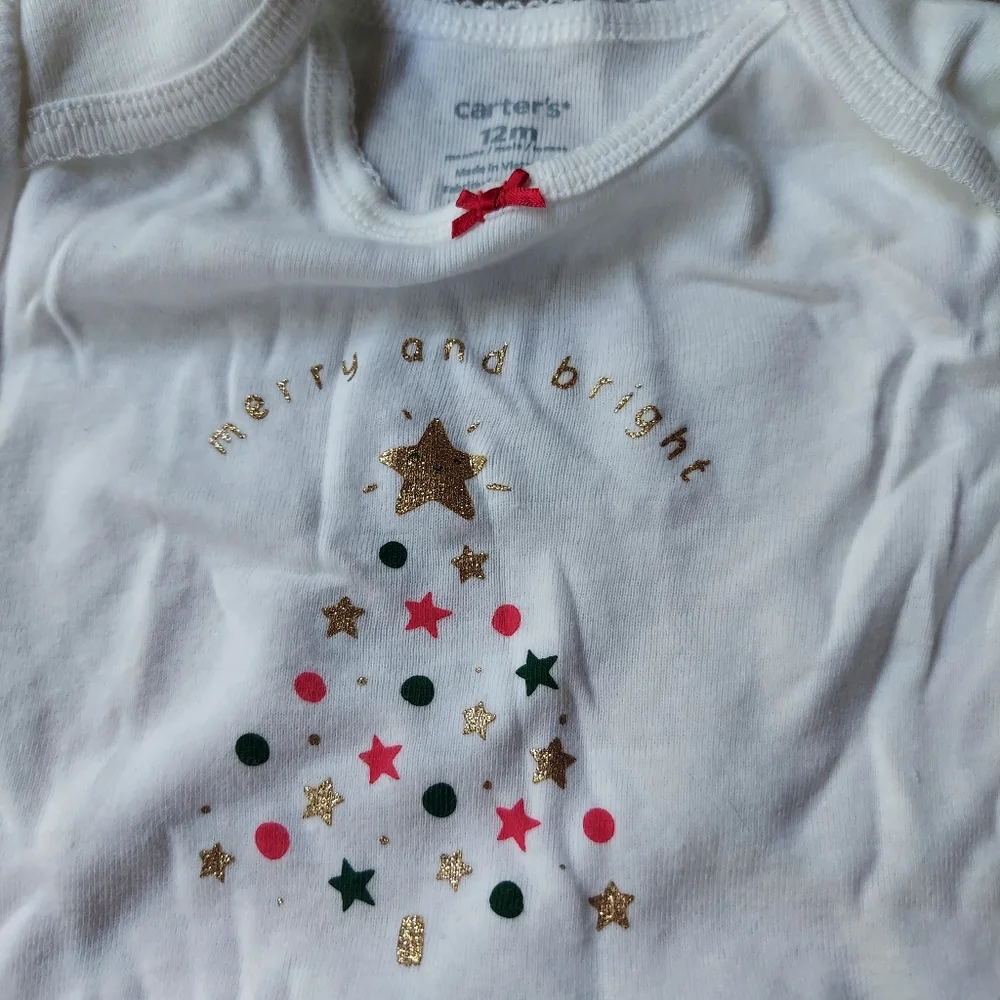 Carter's 2 Piece Christmas Tutu and Onsie Set